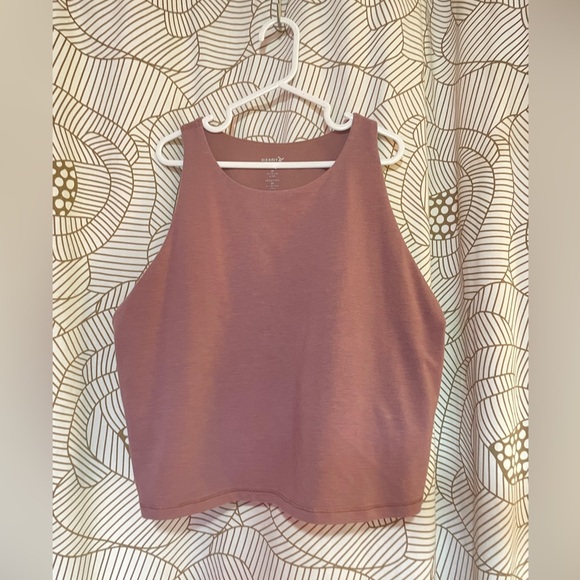 Old Navy Active 2x Navy PowerChill Light Support Go DRY Crop in Mauve - Picture 1 of 2